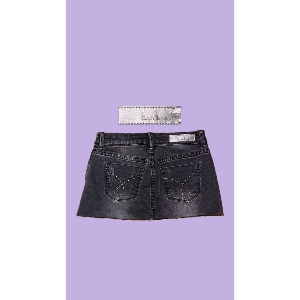 Calvin Klein Denim Mini Skirt - Picture 4 of 5